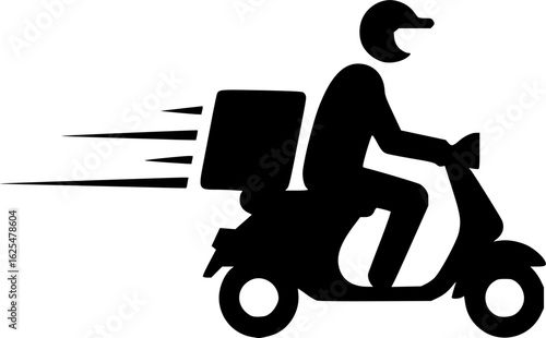 Fast service vector icon silhouette illustration isolated on white background 