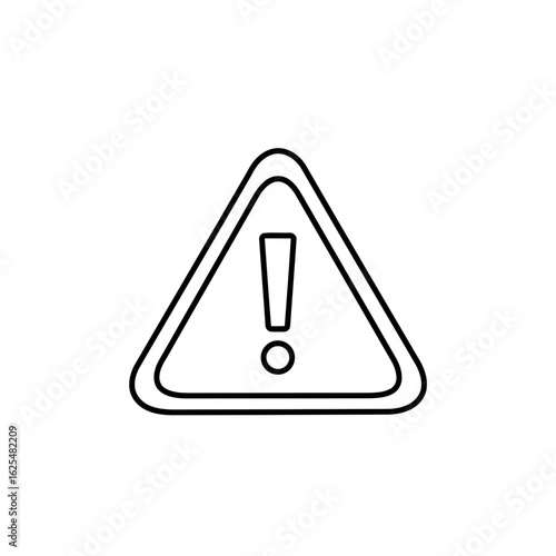 Free Download A minimalist hand-drawn style warning sign vector - GFXLoad