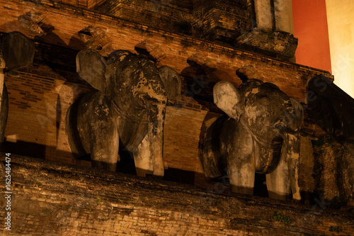 ruins of ancient temple, Thailand