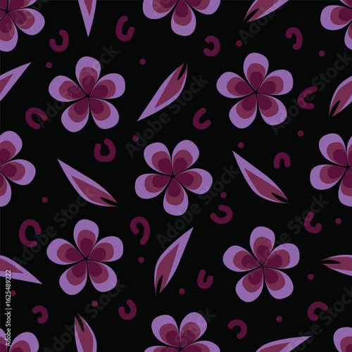 Vintage seamless floral pattern. Liberty style background of small pastel colorful flowers. Small flowers scattered over a white background. Stock vector for printing on surfaces