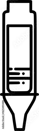 Chromatography column outline vector

