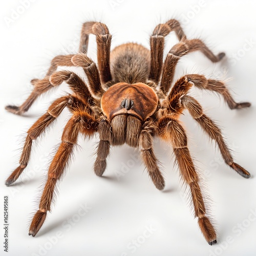 Goliath Birdeater Tarantula Side View – Ultra-Realistic Macro Isolated on White
