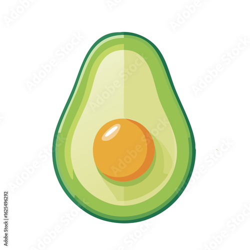 Avocado Isolated on a Trans...
