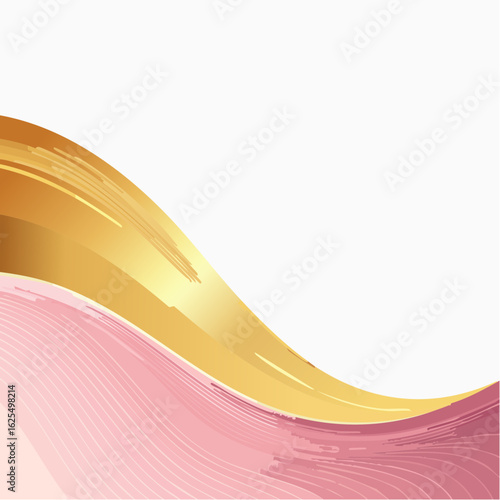 Sleek metallic gradient with rose gold and soft light effects, perfect for high-end branding or luxury backgrounds.