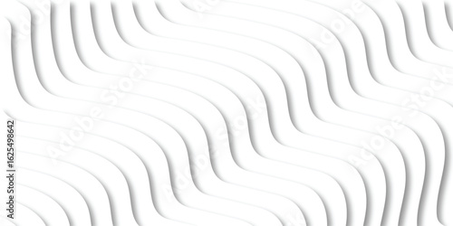 Abstract white wave pattern background with subtle shadow effects ideal for modern design projects and artistic concepts