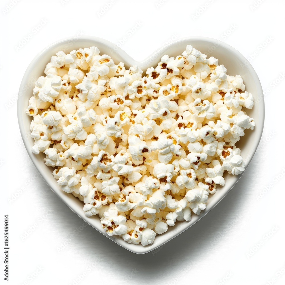 Heart-shaped bowl filled with popcorn (1) Heart-shaped bowl filled with popcorn (1)