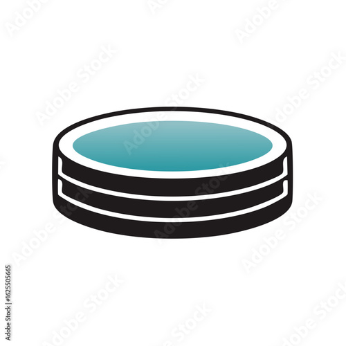Modern Hot Tub Jacuzzi Icon Vector Illustration for Relaxation and Spa Design