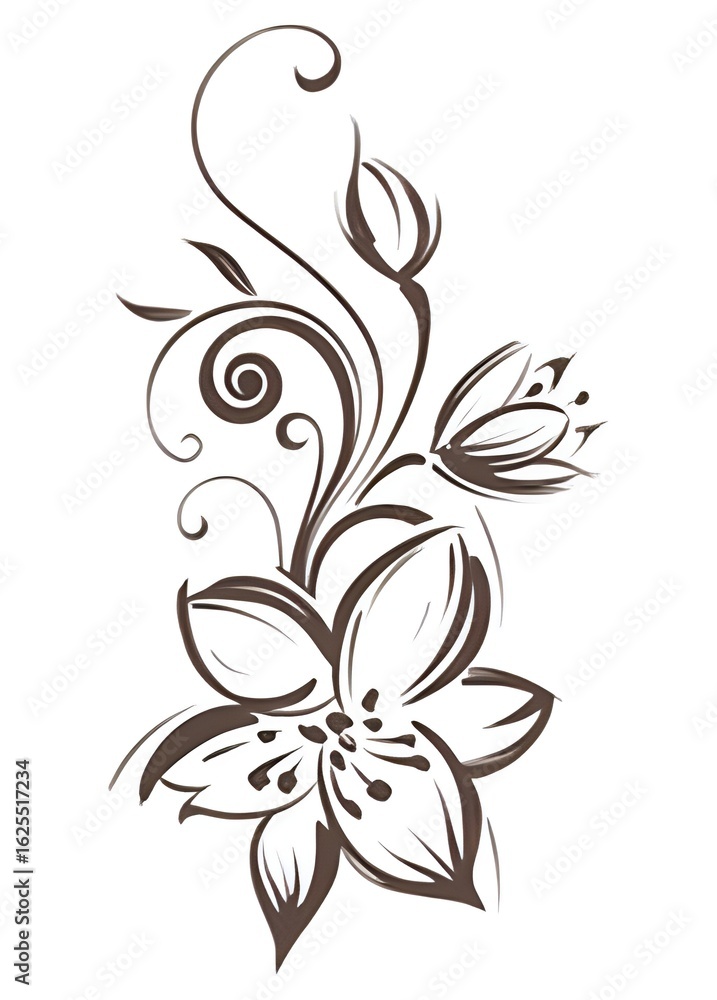 abstract floral design abstract floral design