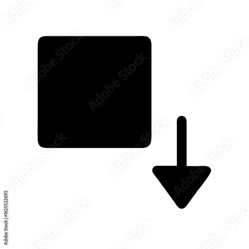 Drag drop solid icon vector illustration