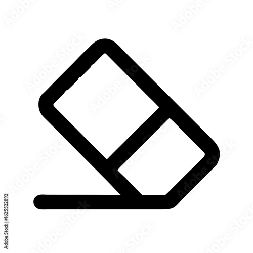 Eraser alt solid icon vector illustration