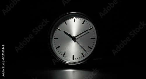Wallpaper Mural Abstract monochromatic timepiece isolated against an expanse of pure darkness Torontodigital.ca