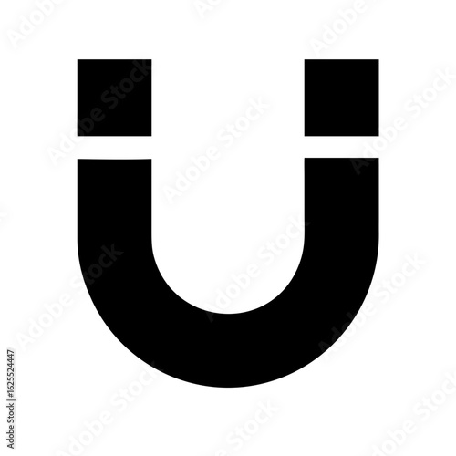 Magnet alt solid icon vector illustration