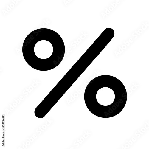 Percent alt solid icon vector illustration