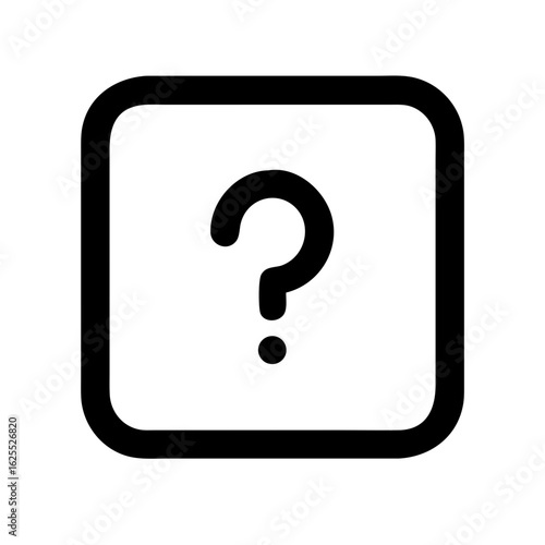 Question square solid icon vector illustration