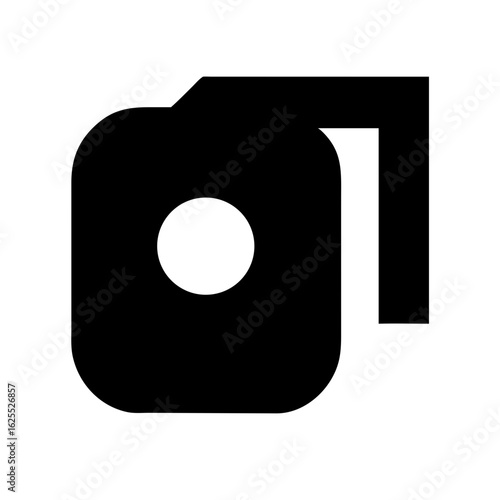 Radio button solid icon vector illustration