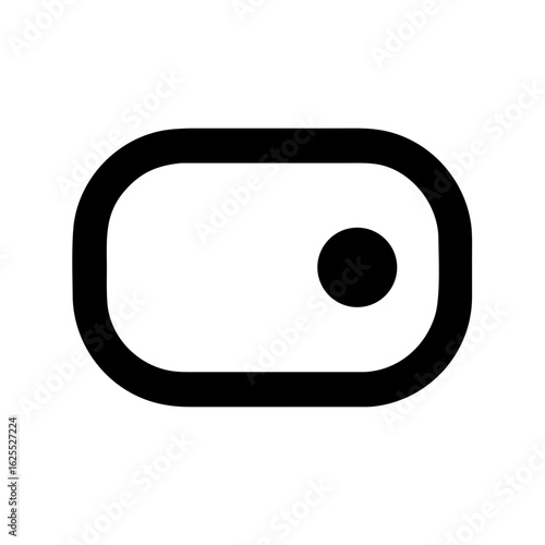 Toggle right outline icon vector illustration