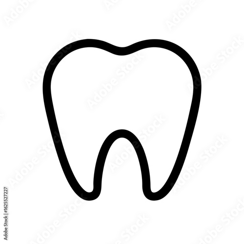 Tooth outline icon vector illustration