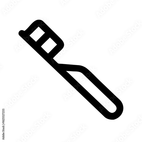 Toothbrush outline icon vector illustration