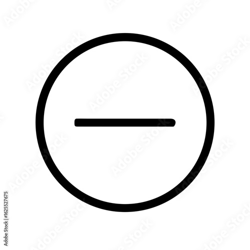 User remove circle outline icon vector illustration