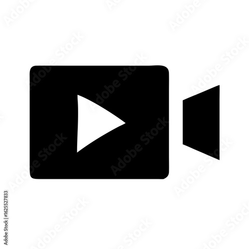Free Download Video alt outline icon vector illustration - GFXLoad