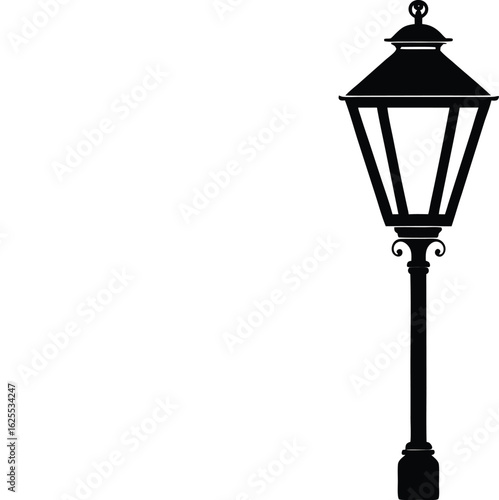 Vintage Street Light Pole Silhouette Decoration new 2025 trendy silhouette