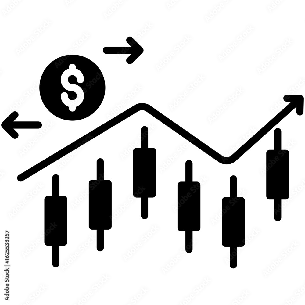 Fototapeta premium Trading Icon