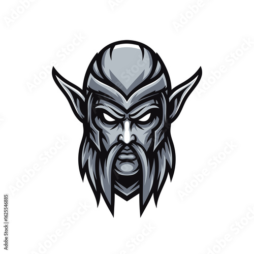 Fantasy Character Head Portrait Pixel Art Illustration