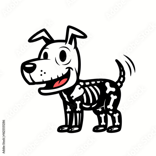 Playful Canine in Costume