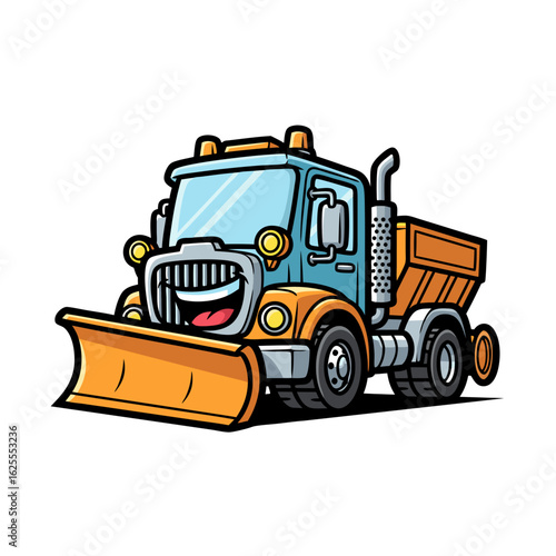 Snowy Vehicle Illustration