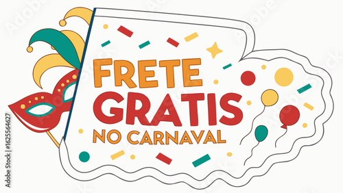 Carnival celebration free shipping promotion for online shopping and festive season sales event offer special