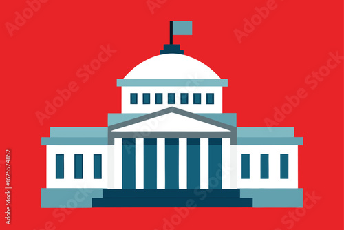 high resolution frontal view of a senate house   (1).eps