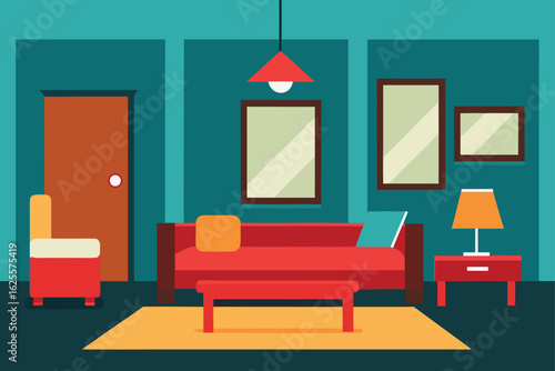 hotel suite interior with contemporary furnishings (1).eps