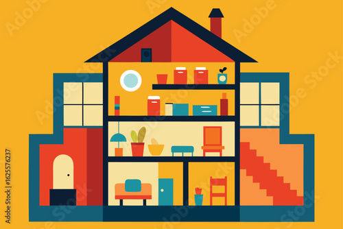 interior layout of multi story house   (1).eps
