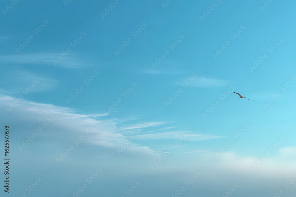 Fototapeta premium seagull in the sky