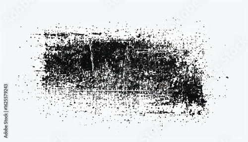 Distressed Grunge Grainy Stamp Texture. Grunge Grainy Noise Texture. Monochrome Vintage Grunge Texture.  