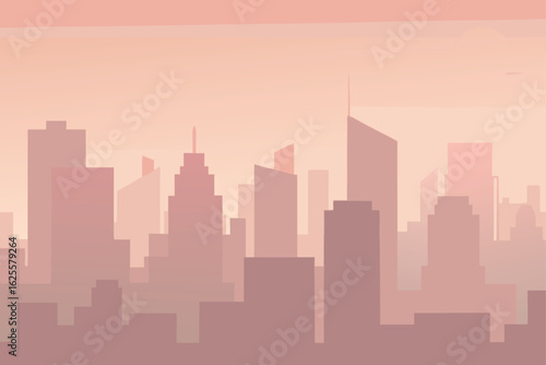 morning haze skyline view in soft tones   (1).eps