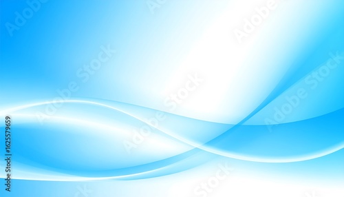 Light blue abstract background with smooth curves