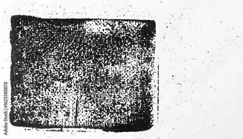 Distressed Grunge Grainy Stamp Texture. Grunge Grainy Noise Texture. Monochrome Vintage Grunge Texture.  
