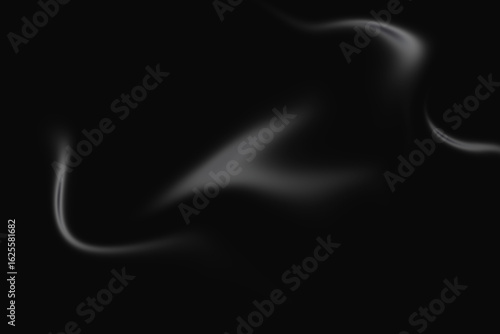 Abstract Neon Light Wave: Abstract Colored Flowing Lines on Black Background