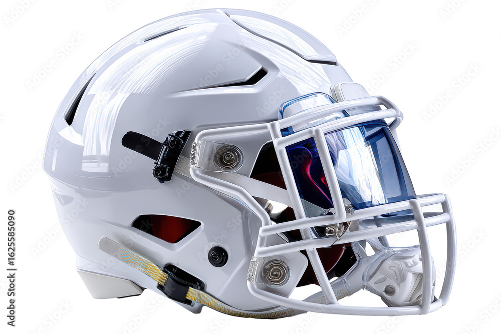 Fototapeta premium white american football helmet