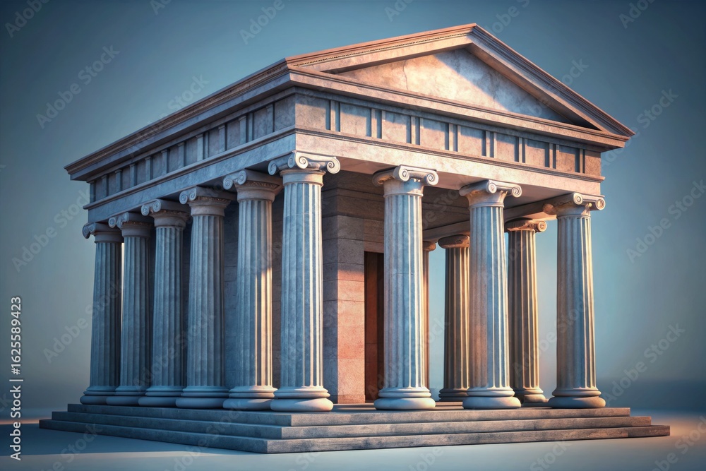Obraz premium Ancient Temple with Columns