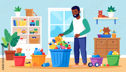 Father Tidy Up: Family Home Organization