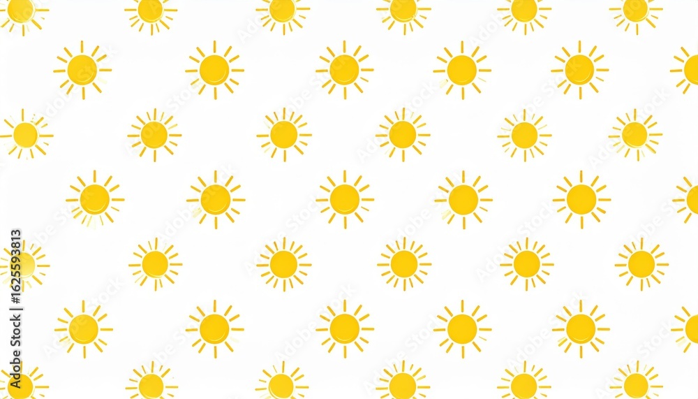 Abstract Yellow Sun Pattern On White Background Abstract Yellow Sun Pattern On White Background