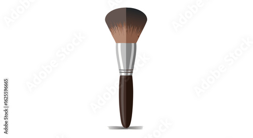 Elegant cosmetic brush illustration for beauty, fashion, and personal care products presentations