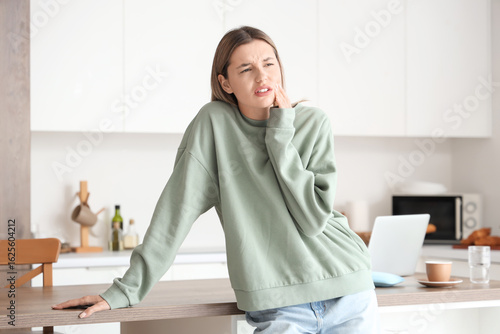 Young woman suffering from ...