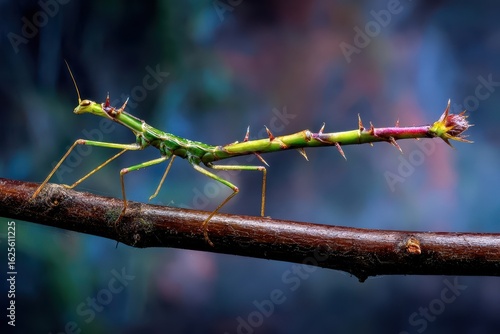Magnificent Stick Insect on a Branch