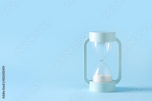 Stylish hourglass with whit...