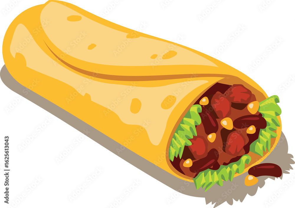vector illustration of a shawarma vector illustration of a shawarma