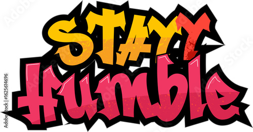 Quadro em tela stay humble vector design