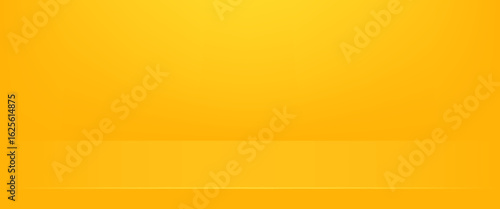 Wallpaper Mural yellow background abstract with Gradient in empty room studio, Yellow empty room studio gradient used for background, yellow background studio with shine. vector illustration Torontodigital.ca
